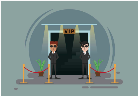 Bouncers - To provide security to VIP's