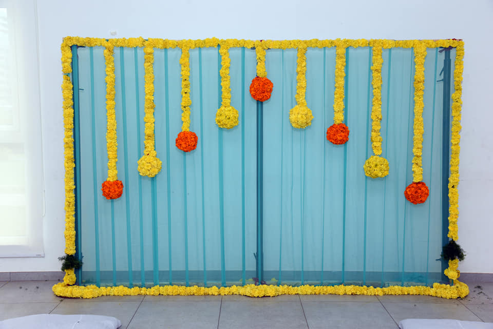 Blue Exotic Backdrop